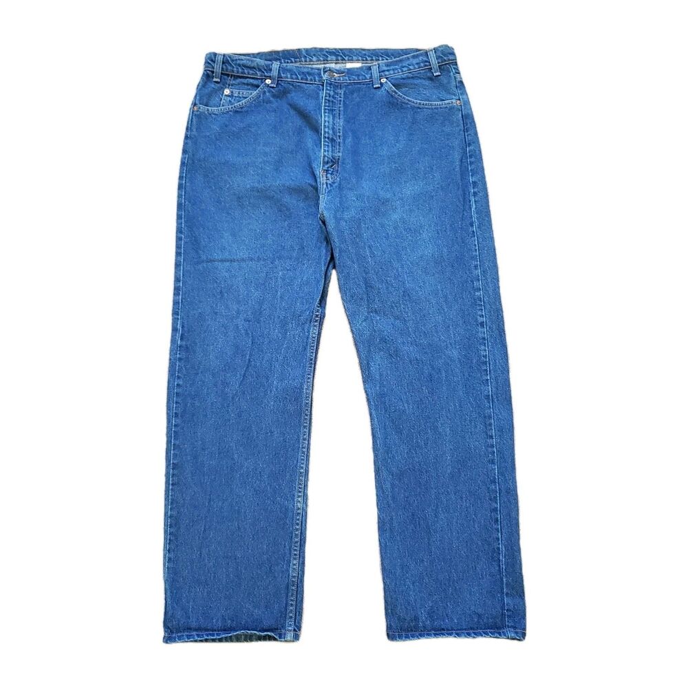 Vintage 90s Levi's 505 Regular Fit Straight Leg Sz 42x30 Medium Wash 1997 Jeans